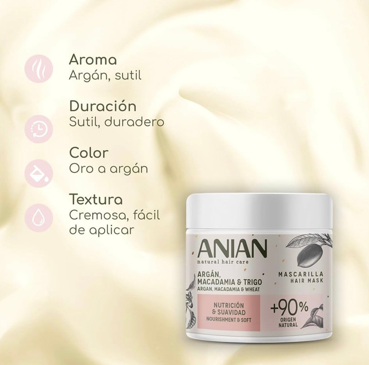 Anian Argan Nourish and Smooth Mask 350ml