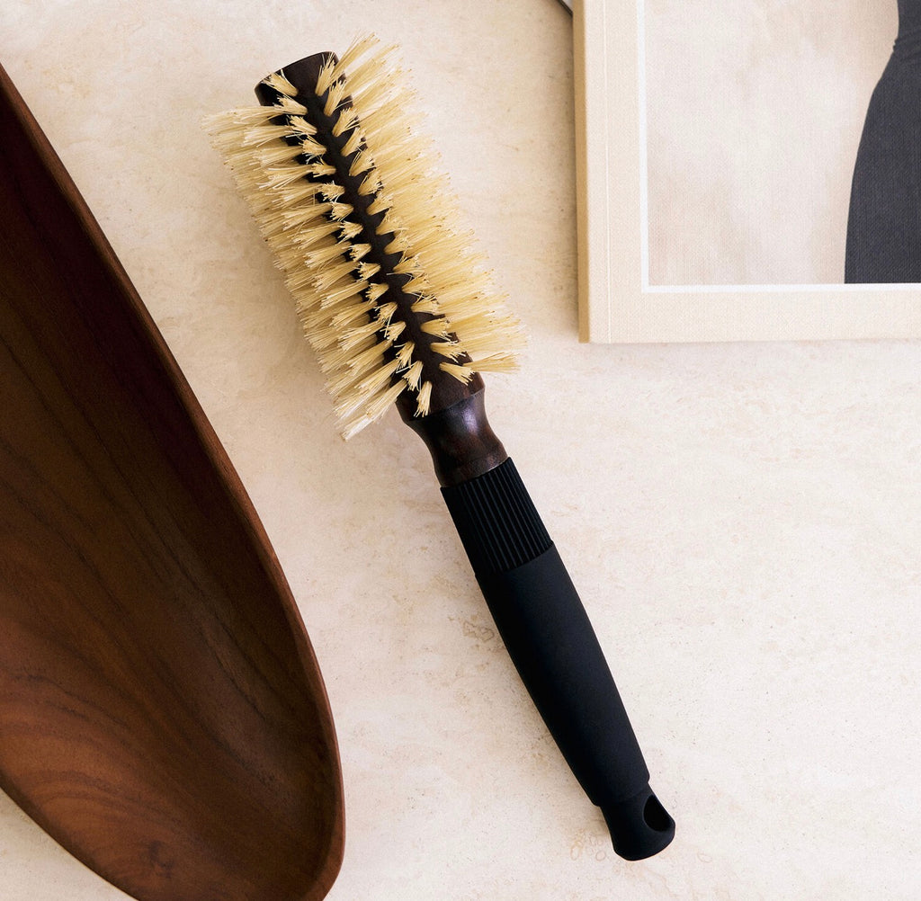 Christophe Robin Brosse Pré-Incurvée Brushing 12 Rangs 100 Poils De Sanglier Naturels et Bois