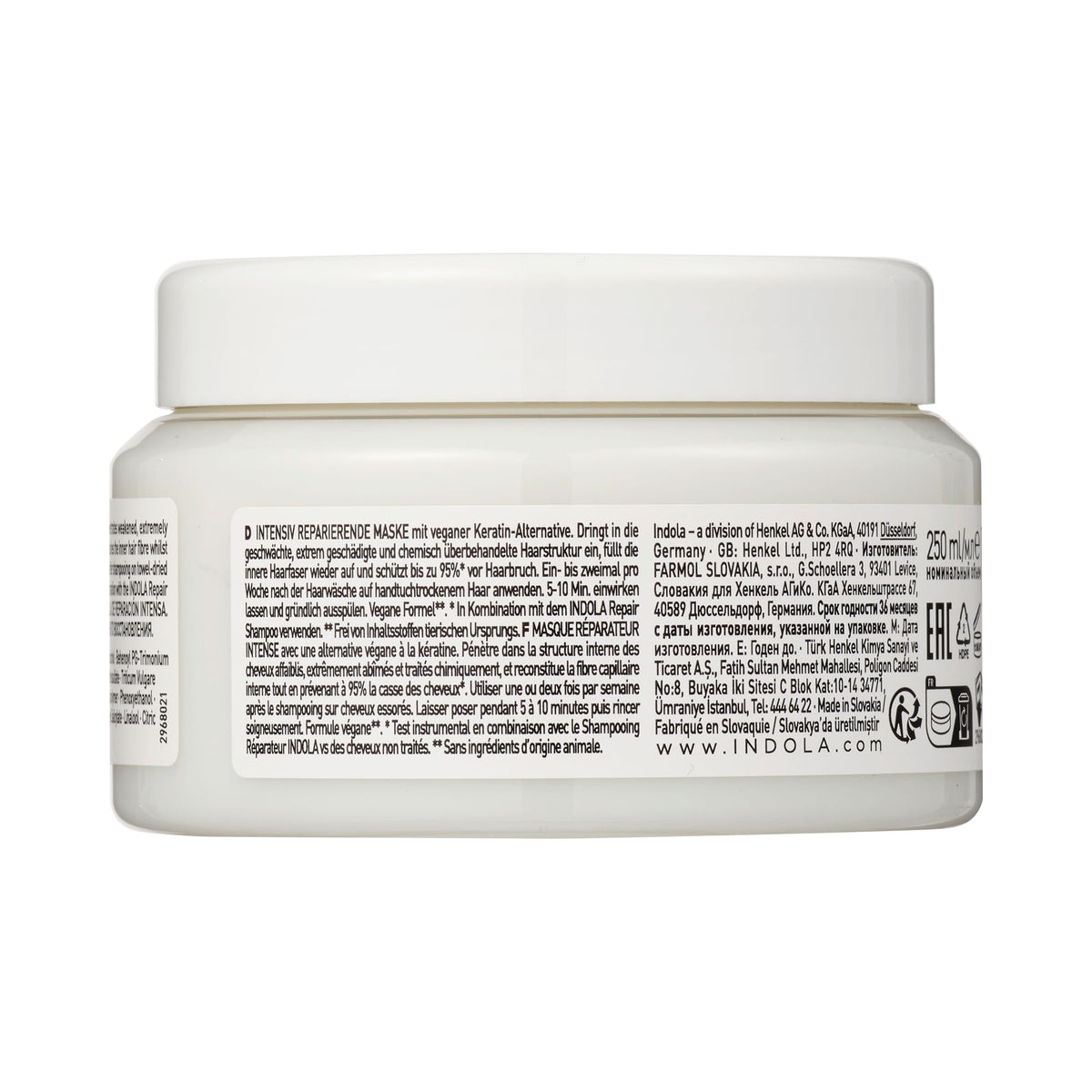 Indola Mascarilla De Reparación Intensa 250ml — vue complémentaire 2