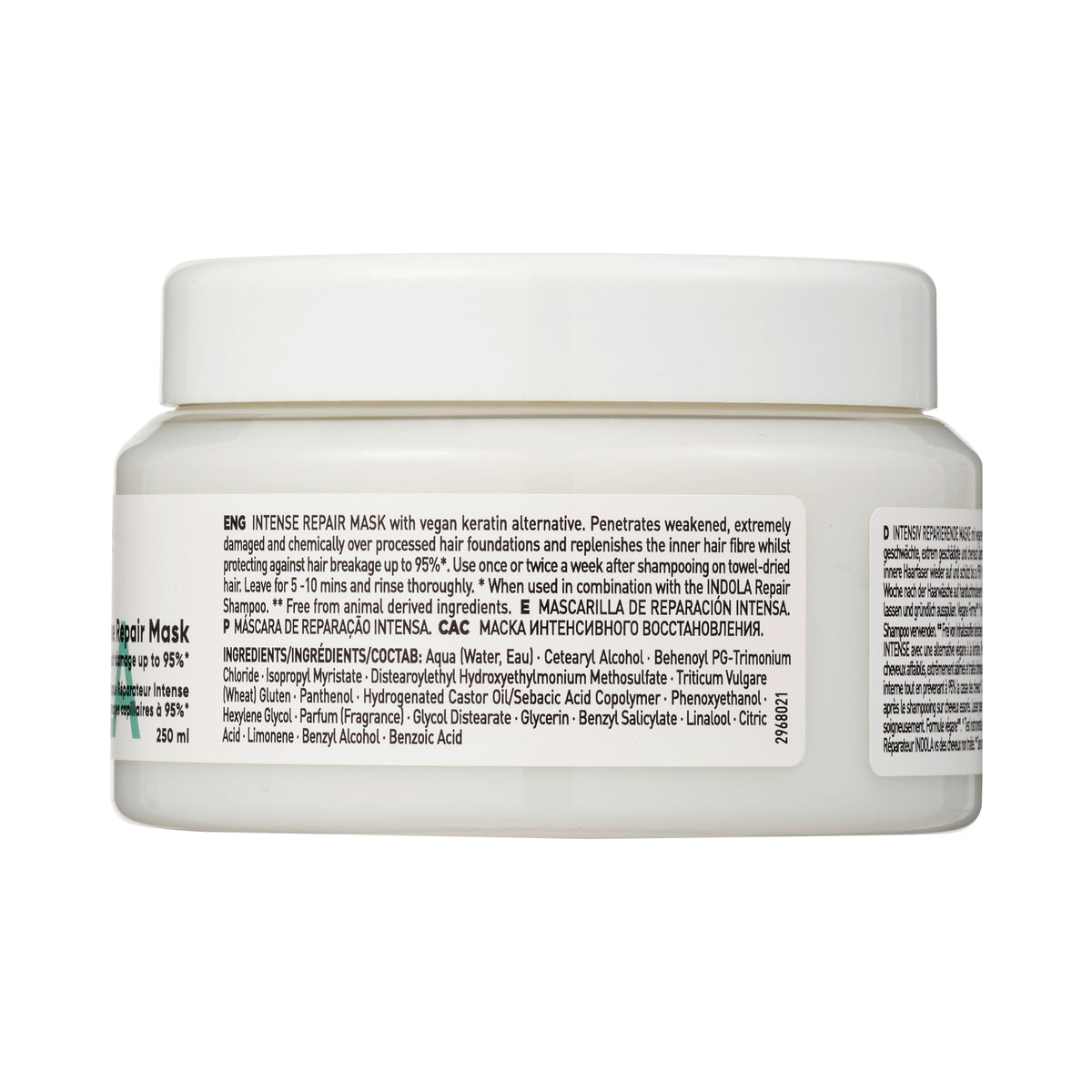 Indola Mascarilla De Reparación Intensa 250ml — vue complémentaire 3