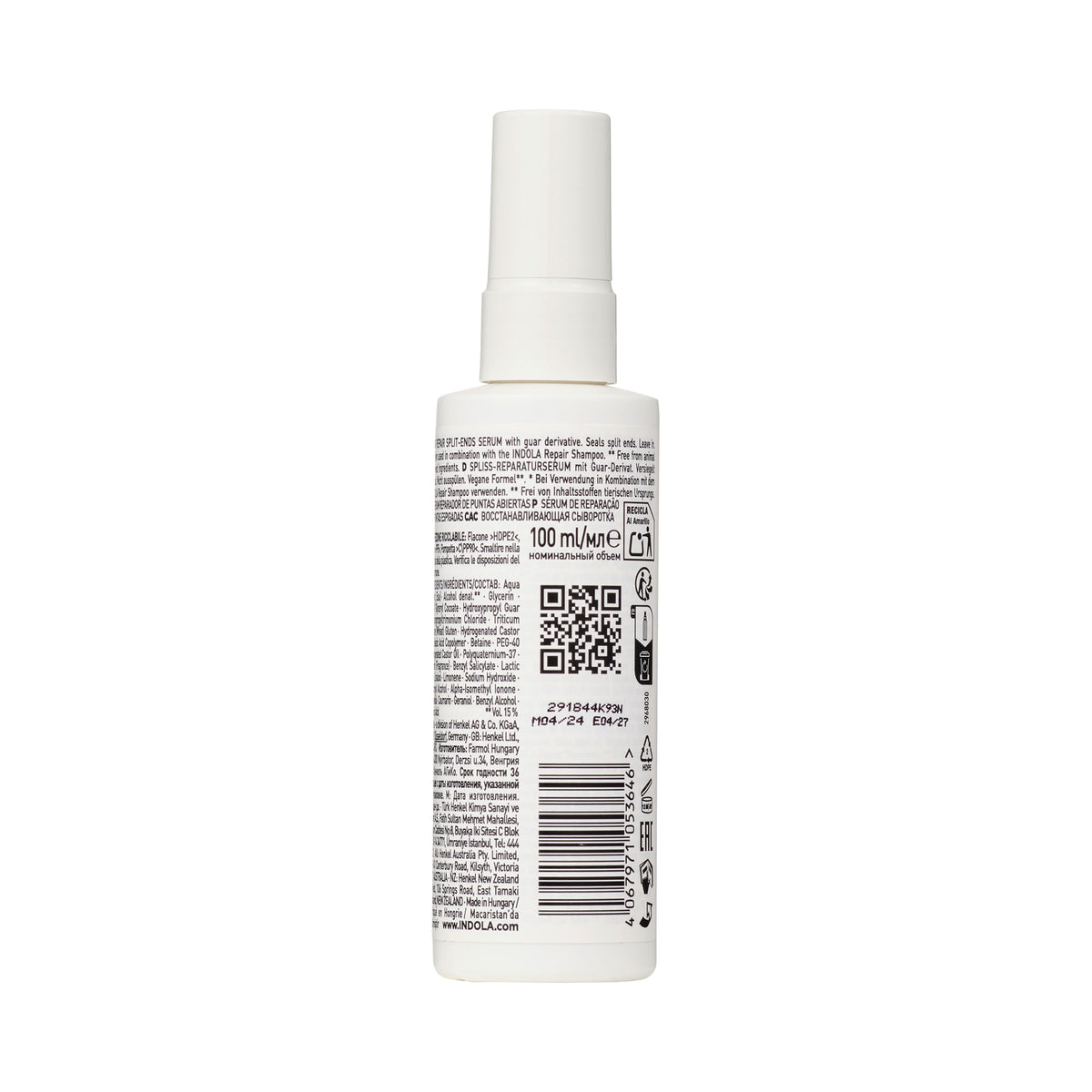 Indola Sérum Reparador De Puntas Abiertas 100ml — vue complémentaire 1