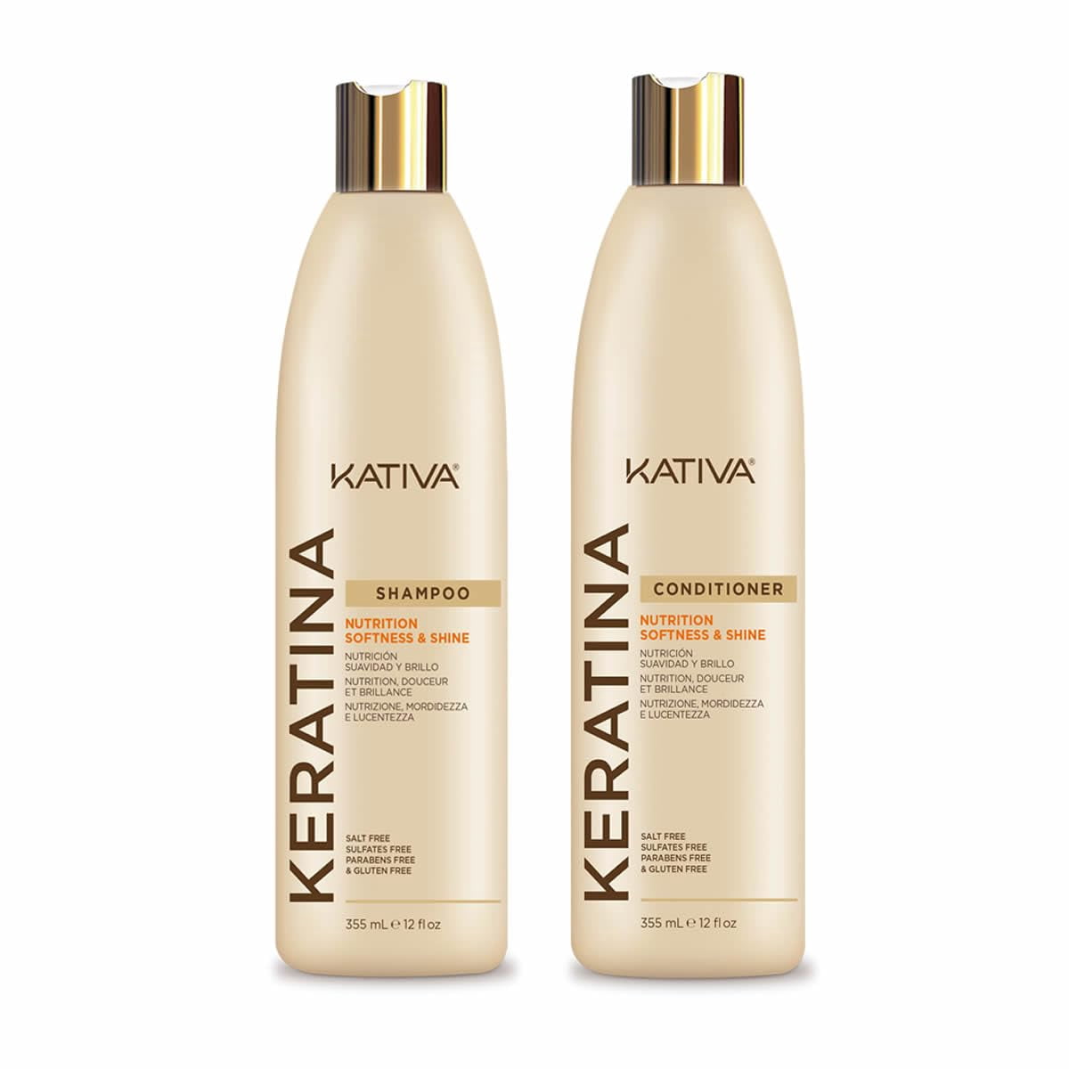 Kativa Keratina Kit Shampoo 355ml + Conditioner 355ml