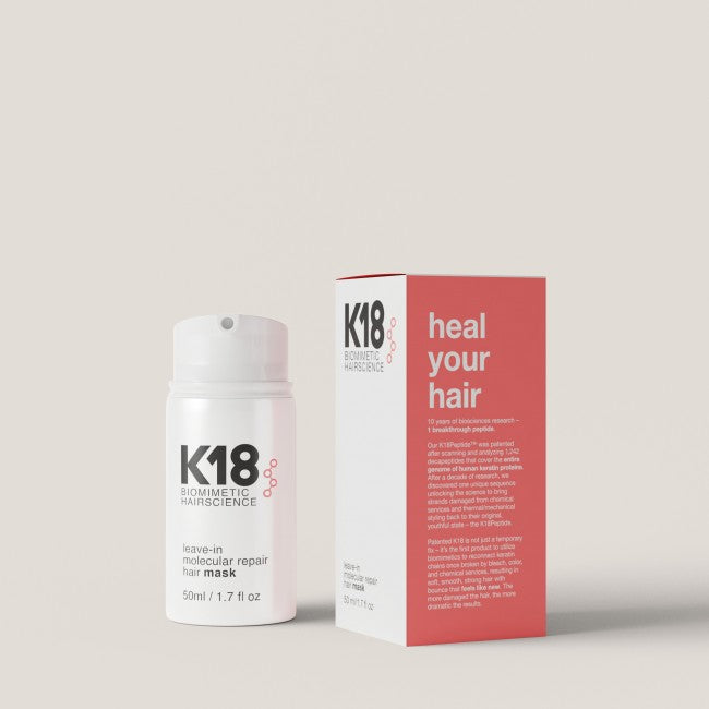 K18 Mascarilla Capilar Reparadora Molecular Sin Aclarado 50ml — photo produit