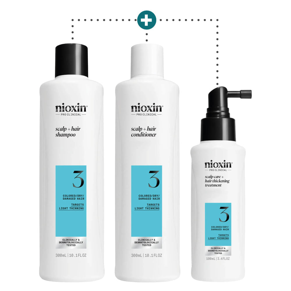 Nioxin Sistema 3 - Kit - Tratamiento Para Cabello Teñido Con Debilitamiento Leve 3 U — photo produit