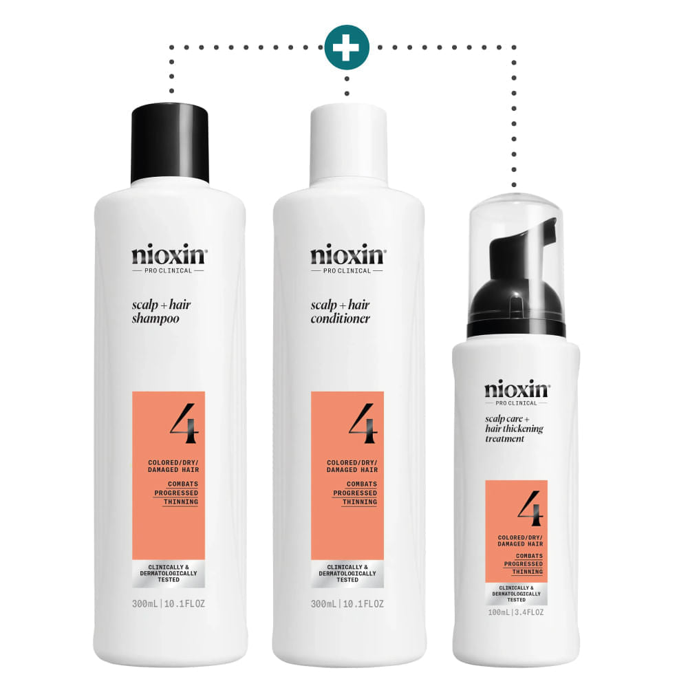 Nioxin Sistema 4 - Kit - Tratamiento Para Cabello Teñido Con Debilitamiento Avanzado 3 U — photo produit