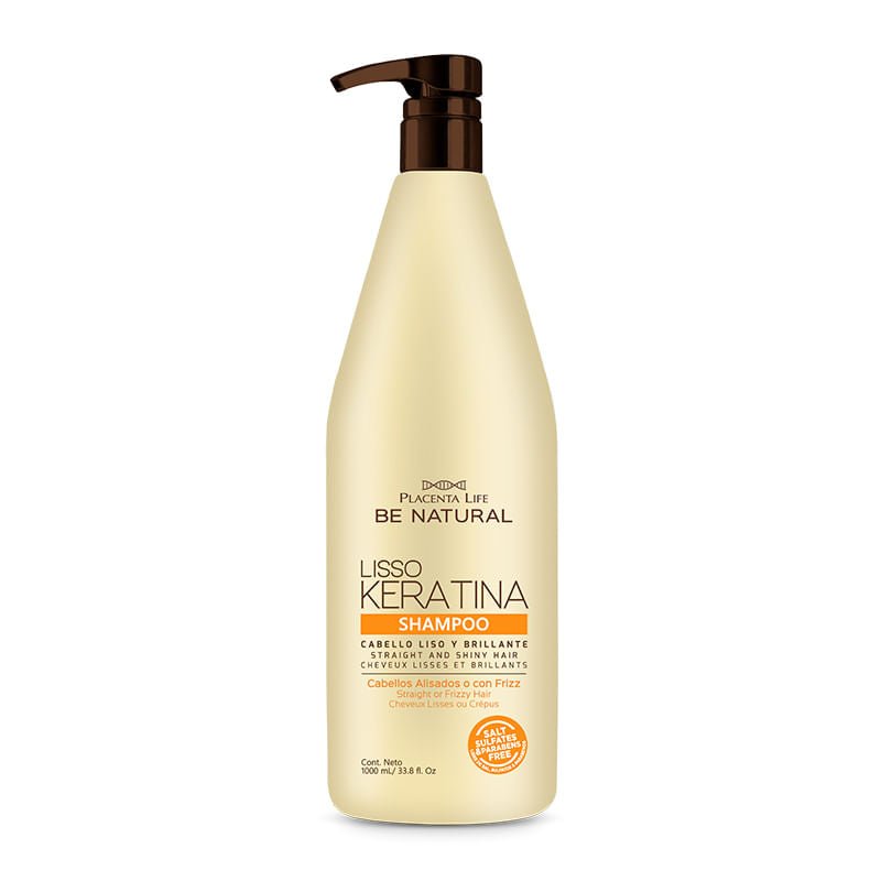 Be Natural Lisso Keratina Champu 1 L — photo produit