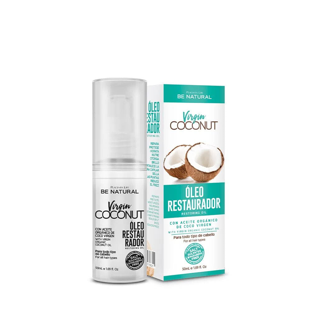 Be Natural Virgin Coconut Aceite Rep — photo produit