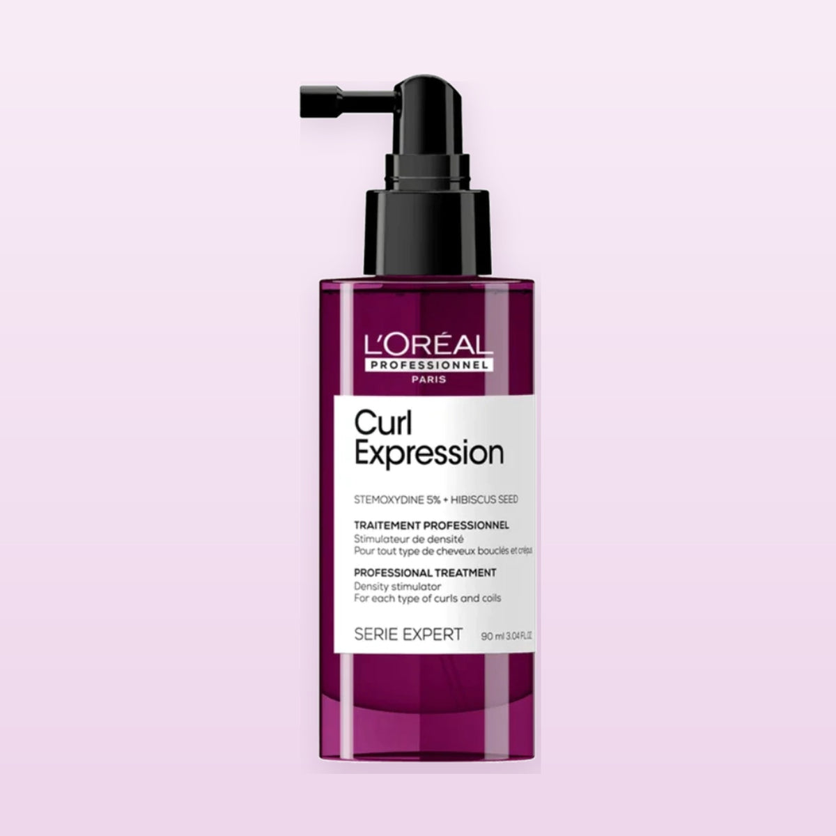 L'Oréal Professionnel Curl Expression Density Stimulator 90ml on a soft pastel background