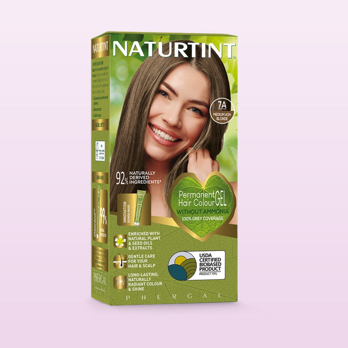 Naturtint 7A Medium Ash Blonde Permanent Hair Colour 170ml
