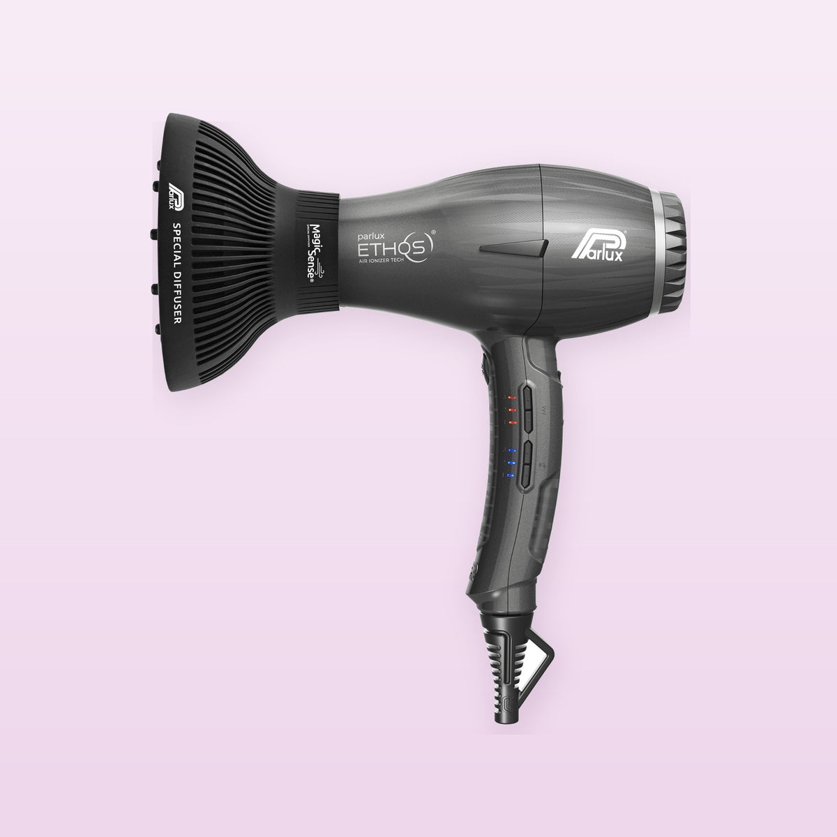 Parlux Ethos Titanium hair dryer with MagicSense diffuser