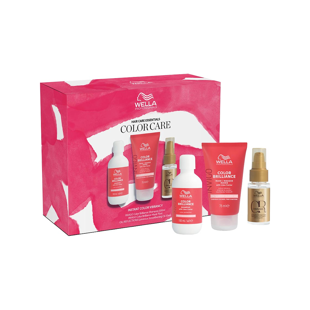 Wella Professionals Color Care set with Color Brilliance shampoo, mask and Oil Reflections